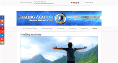 Desktop Screenshot of healingacademy.com